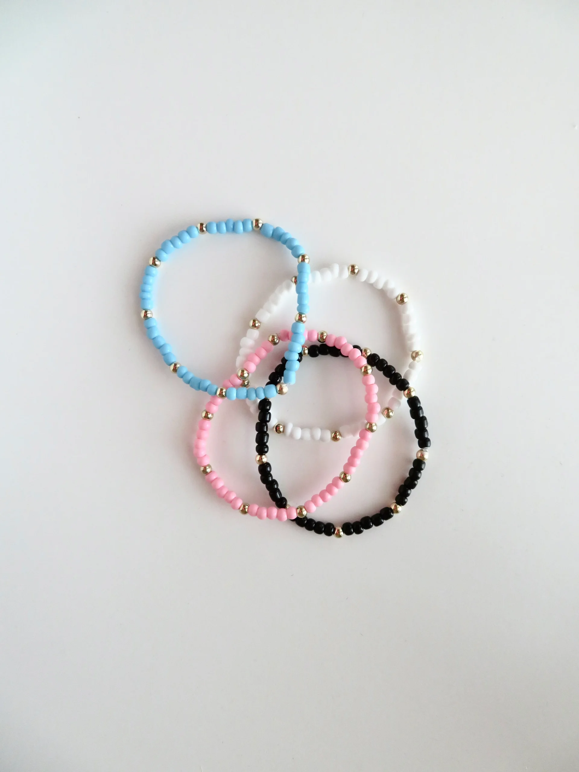Handmade Minimalist Seed Bead Layering Bracelet Stack – 4-Piece & 8-Piece Set - Image 6