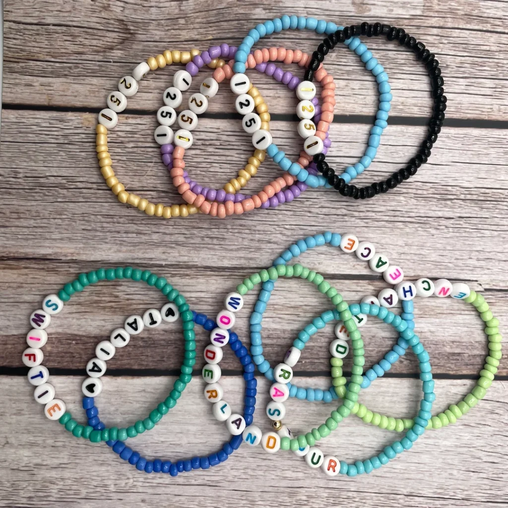 Handmade Custom Eras Friendship Seed Bead Bracelet – 3-Piece Stack Set