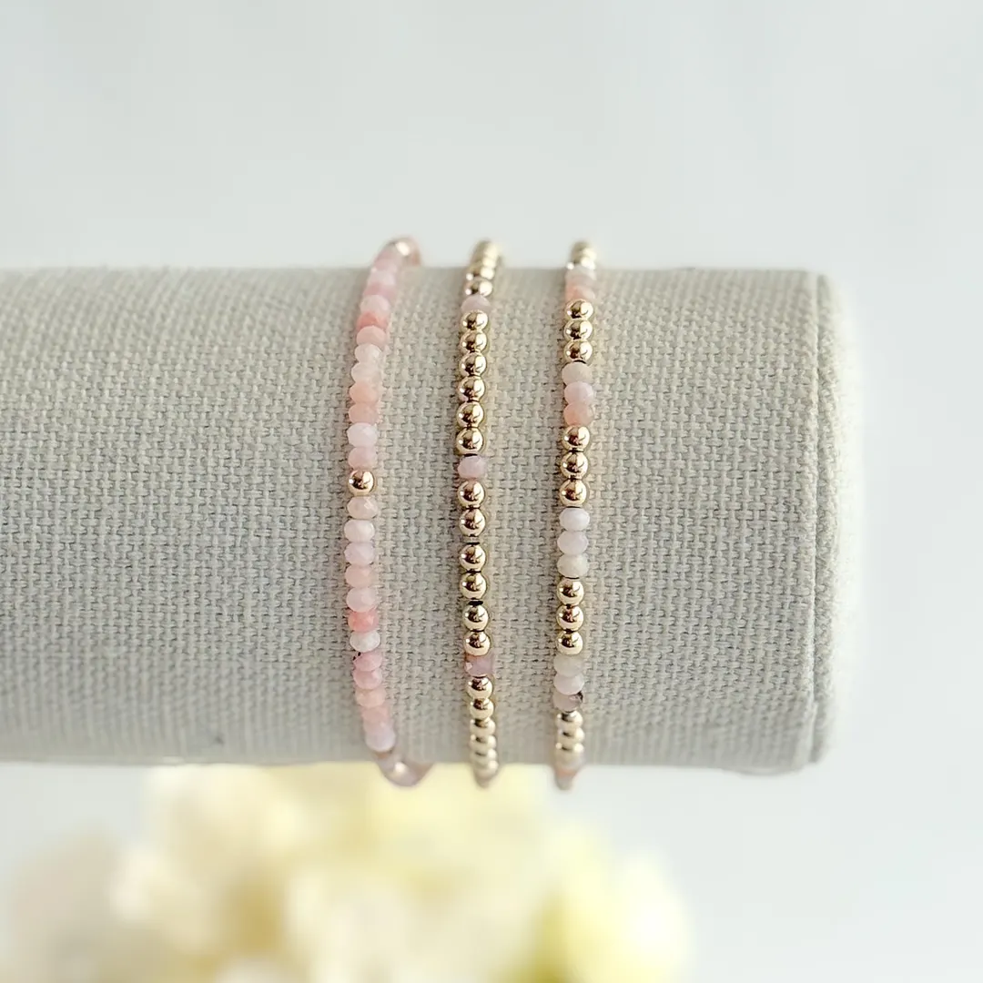 Handmade Minimalist Seed Bead Layering Bracelet Stack – 4-Piece & 8-Piece Set - Image 5