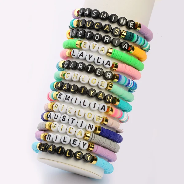 Handmade Custom Name Bead Bracelet – Personalized Daily Aesthetic Collection - Image 2